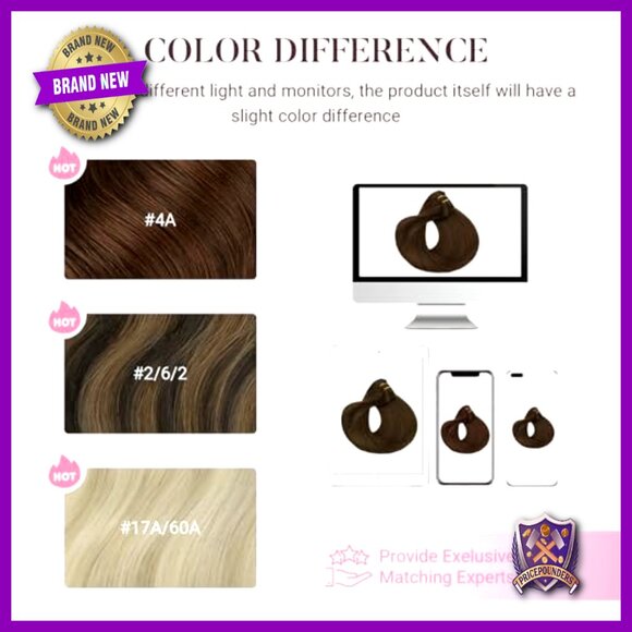 Clip-in Human Hair Extensions 16 Inch 120g 7 Pieces Double Weft